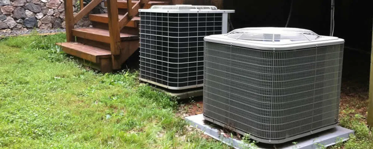 Heat pump installation and service units outside a home in Ogden, UT